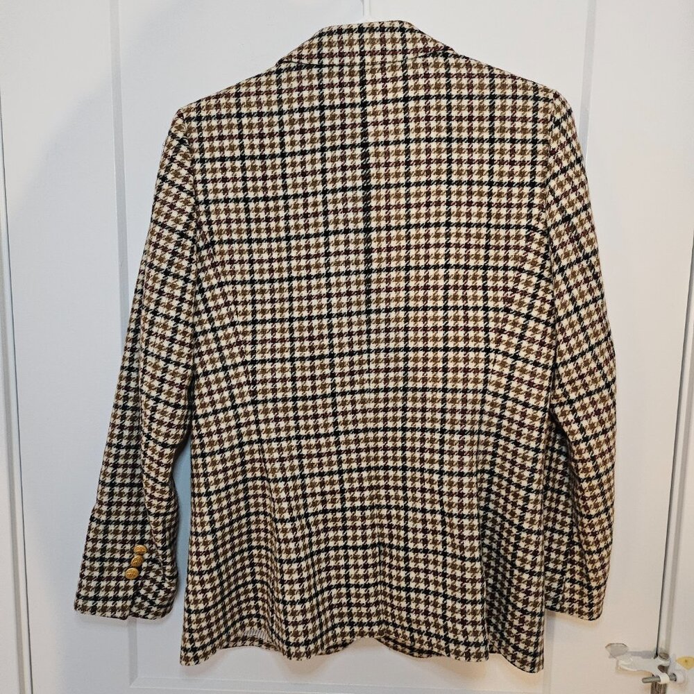 Brooks Brothers Red Fleece Moon plaid houndstooth Blazer Golden Sheep - Picture 5 of 12